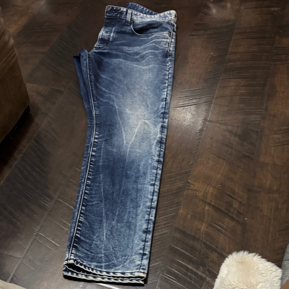 G-Star Men's Distressed Blue Jeans